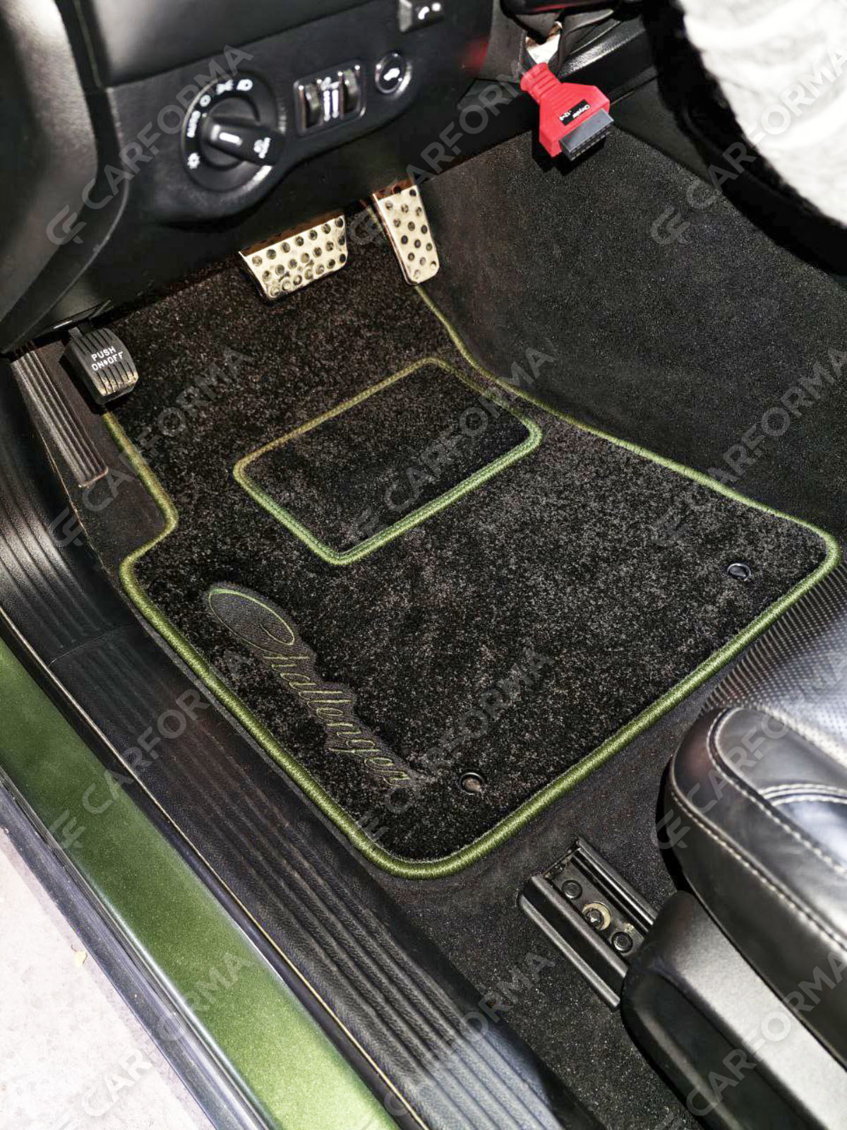 Ворсовые коврики на Dodge Challenger III 2008&nbsp;-&nbsp;2023 в Ростове-на-Дону