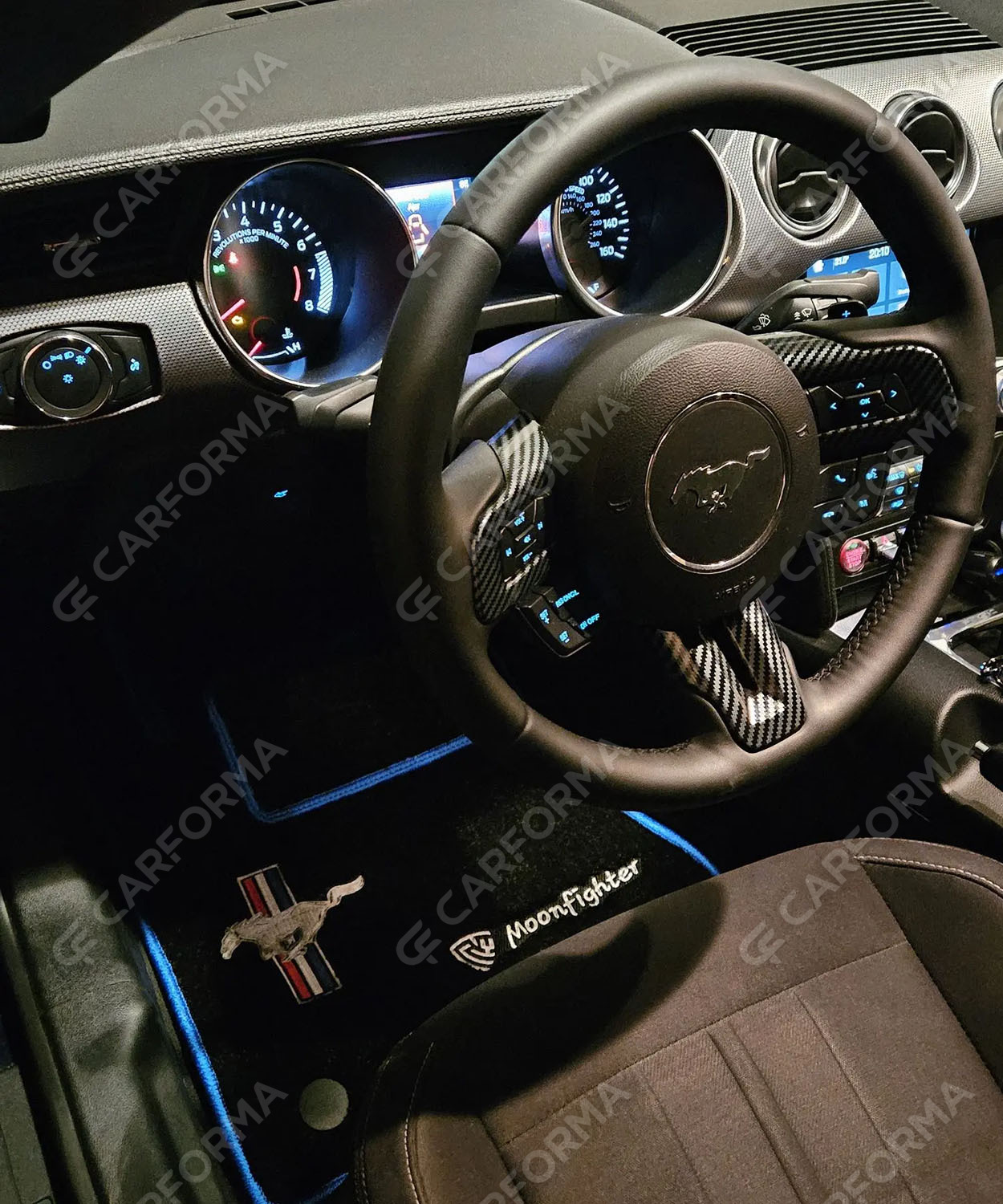 Ворсовые коврики на Ford Mustang VI 2013&nbsp;-&nbsp;2023 в Ростове-на-Дону
