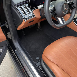 Ворсовые коврики на Mercedes S (W223, V223) 2020 - 2025 в Ростове-на-Дону