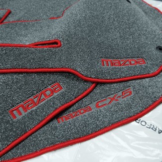 Ворсовые коврики на Mazda CX5 II 2016 - 2025 в Ростове-на-Дону