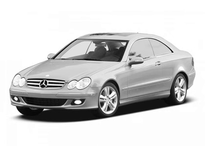 Ворсовые коврики на Mercedes CLK (C209) 2002 - 2009 в Ростове-на-Дону